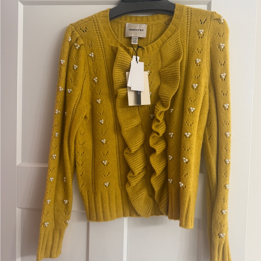 Mustard Ruffle Sweater
